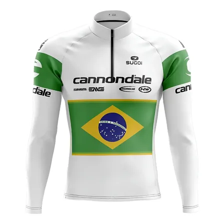 Camisa Ciclismo Masculina Manga Longa Cannondale Brasil