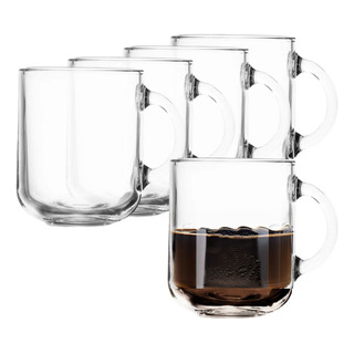 Juego 6 Tazas Grandes Tarros San Miguel Vidrio Cafe 374ml San Miguelito Juego 6 Tazas Grandes Tarros San Miguel Vidrio Cafe 374ml San Miguelito