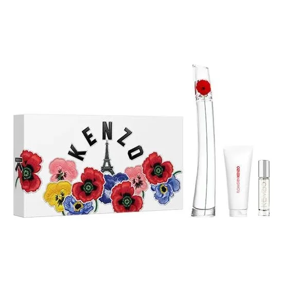 Cofre Kenzo Flower Eau De Parfum Mujer Recargable 100 Ml