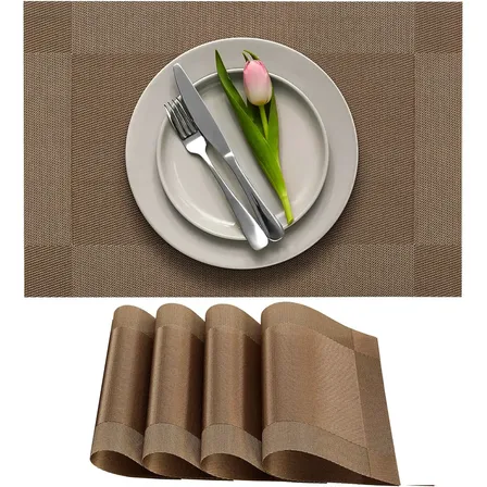 Kit Jogo Americano Rectangular Impermeável 45x30cm - 4 Peças