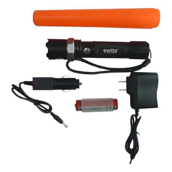 Linterna Ewtto Super Potente Recargable Set Sos