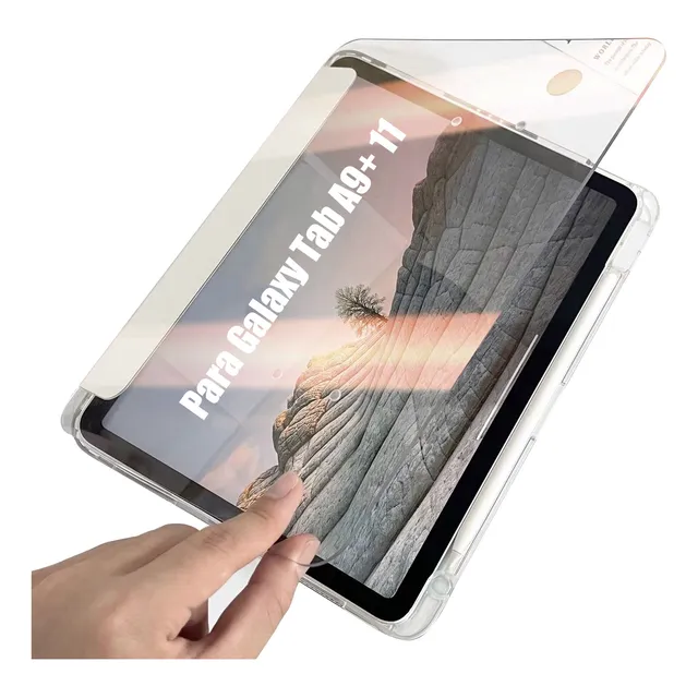 Funda Para Galaxy Tab A9+/a9 Plus 11 Transparente Giratoria