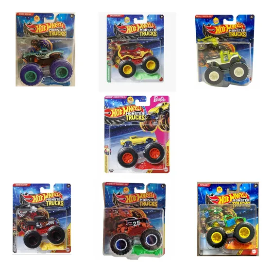 Hot Wheels Monster Trucks Mattel Vehiculo 1:24 1 Fyj44