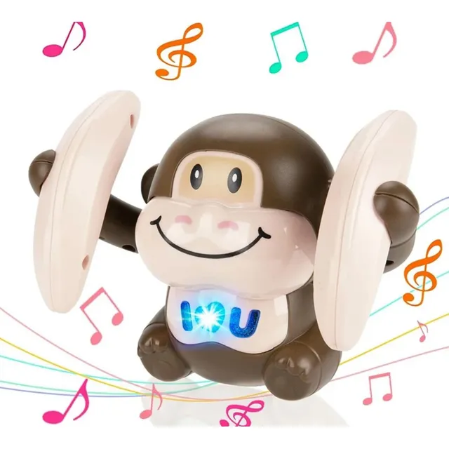 Mono Mico Bailarin Robot Luces Y Sonidos Para Niños, Gatear