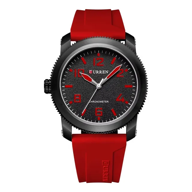 Reloj Hombre Curren 8454 Deportivo Duradero Correa Silicona