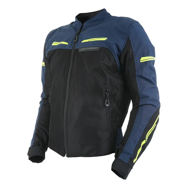 Chaqueta Proteccion Para Moto Genesis Pro Verano Azul Hombre