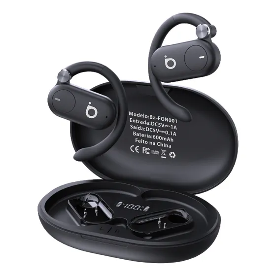 Fone De Ouvido Sem Fio Bluetooth Ows Corrida Ciclismo 100hrs