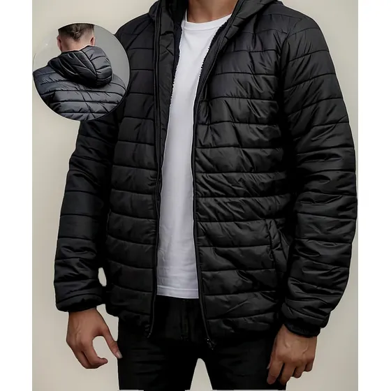 Jaqueta Puffer Forrada De Frio Intenso Blusa Impermeável