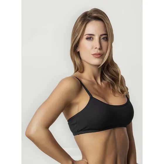 Pack X 4 Corpiños Tops Deportivos Algodón Y Lycra Cocot 5667