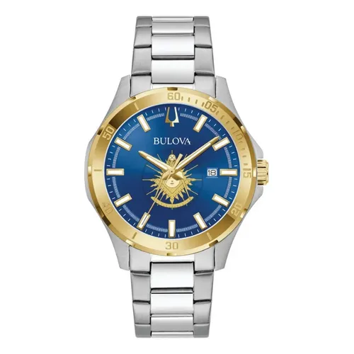 Relógio Bulova Green Super Seville para homens 97b237 Gold Gold