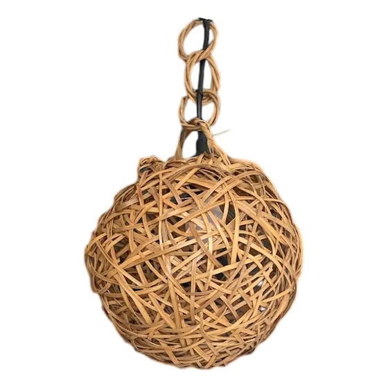 Lámpara Colgante En Fibra Natural Rattan