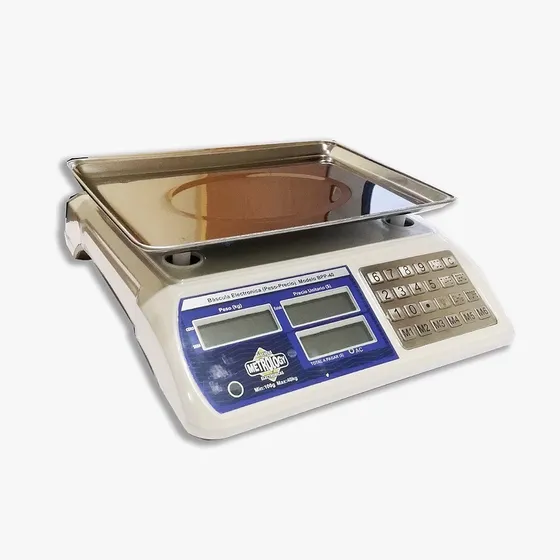 Báscula comercial digital Metrology BPP-40 BPP40 40kg 127V blanco 30 cm x 22 cm