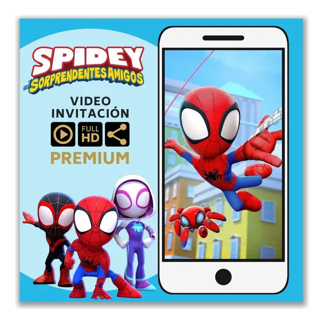 Video Invitación Animada Spidey (con Foto)