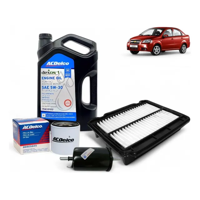 Kit Filtros Y Lubricante Chevrolet Aveo 1.6 16v
