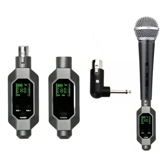 Receptor E Transmissor P/ Microfone Xlr S/ Fio 2 Mic