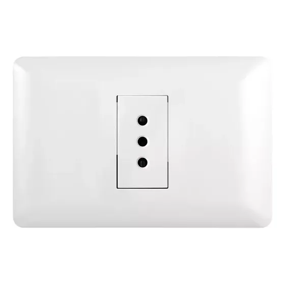 Enchufe Simple Tomacorriente Blanco Stanford