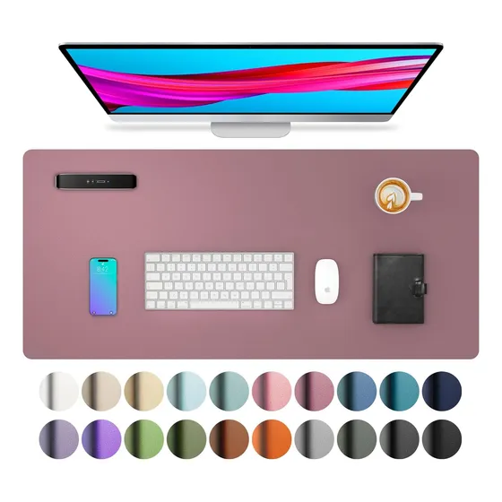 Mousepad Protector De Piel Para Escritorio, Antideslizante