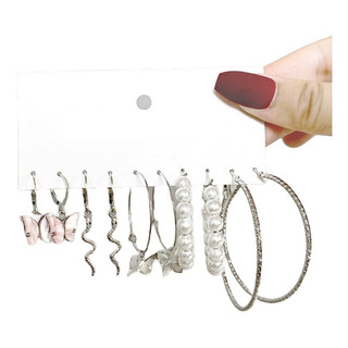 Set Conjunto De Aretes De Mariposa Serpiente Moda Coreana Set Conjunto De Aretes De Mariposa Serpiente Moda Coreana