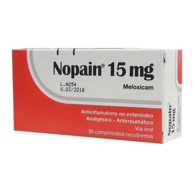 Nopain 15 Mg 30 Comprimidos | Meloxicam