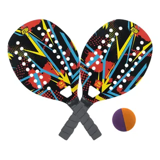 Kit 2 Raquetes Beach Tennis + 1 Bola Red Bel Bt100 Seu Primero Beach Tennis Kit 2 Raquetes Beach Tennis + 1 Bola Red Bel Bt100 Seu Primero Beach Tennis