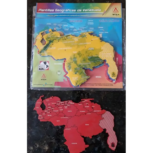 Plantillas Mapa Geográfico De Venezuela