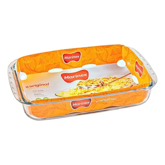 Travessa De Vidro Temperado 5 L Grande Marinex Promoção