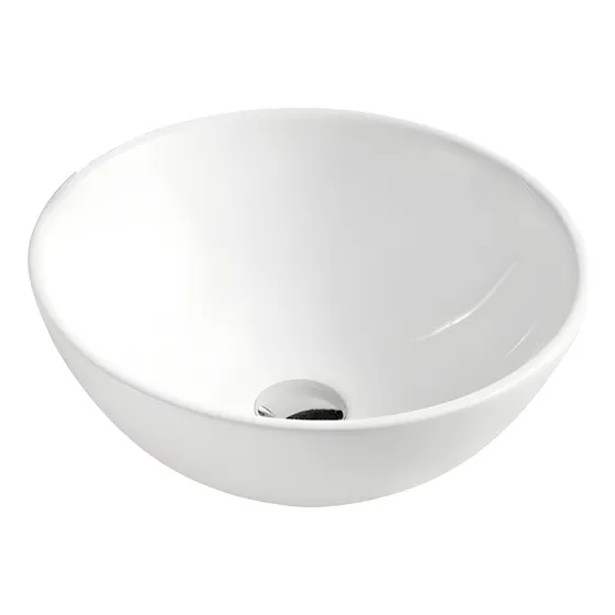 Bacha Piazza Baño Apoyo Porcelana Redonda A267 28,5 X 11,5cm