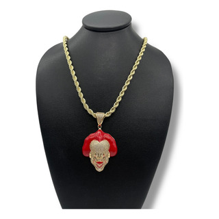 Set Cadena Y Dije De Payaso En Baño De Oro 18k Set Cadena Y Dije De Payaso En Baño De Oro 18k