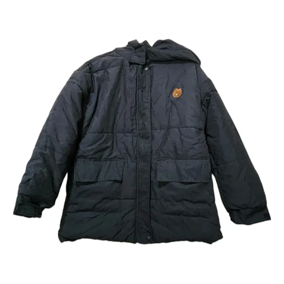 Campera Negra Unisex Con Capucha Talle Grande Xxl