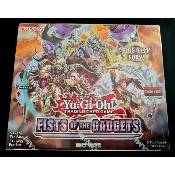 Yugioh Fists Of The Gadgets Booster Box Display Inglés