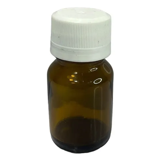 Frasco Ambar 30ml Boca #28 De Vidrio C/t