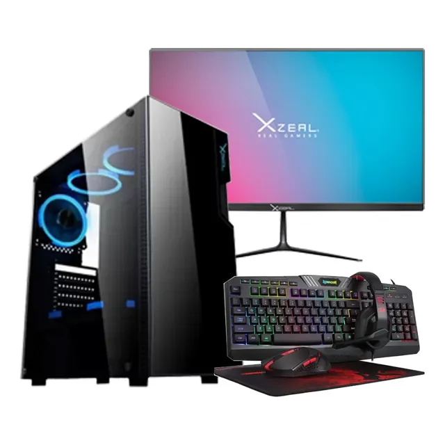 Kit Pc Gamer Monitor 23.8 Ryzen 5 5500 Ram32gb Ssd1t Rtx3050