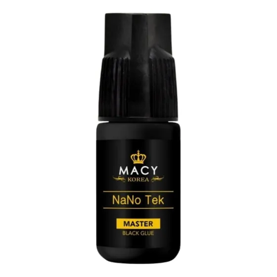 Cola Macy Nano Tek Alongamento De Cilios 3ml Cor Preto