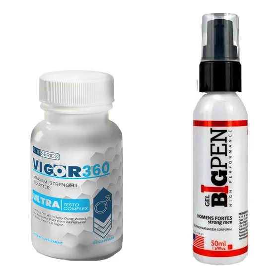 Vigor 360 + Big Pen Gel Combo +tamaño +vigorosidad +placer 