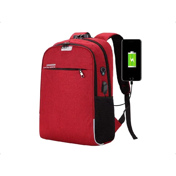 Mochila Candado Antirrobo Usb Viaje Ejecutiva Hombre Mujer