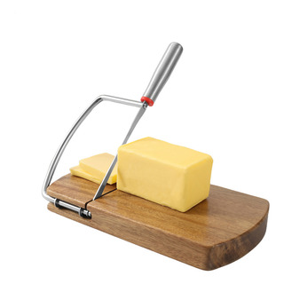 Tábua De Corte De Queijo Com Cortador De Fio De 9,2 X 8,4 Po Tábua De Corte De Queijo Com Cortador De Fio De 9,2 X 8,4 Po