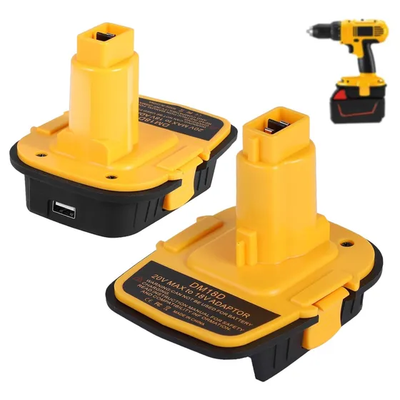 Adaptador De Batería Para Herramientas Dewalt Dm18d De 18 V