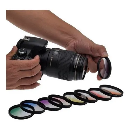 Kit 9 Filtros De Color Graduados 58mm