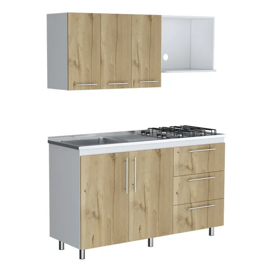 Cocina 150 Rubi Mzn Izq Rta Blanco Duna Color Marrón claro