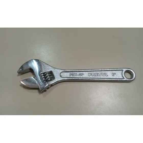 Llave Ajustable Cromada 6 . Marca Pretul