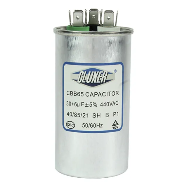 6 Capacitor De Trabajo 30/6mf, 440v +-5%, 50/60hz