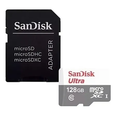 Tarjeta de memoria Ultra Micro SD Sandisk Ultra de 128 GB