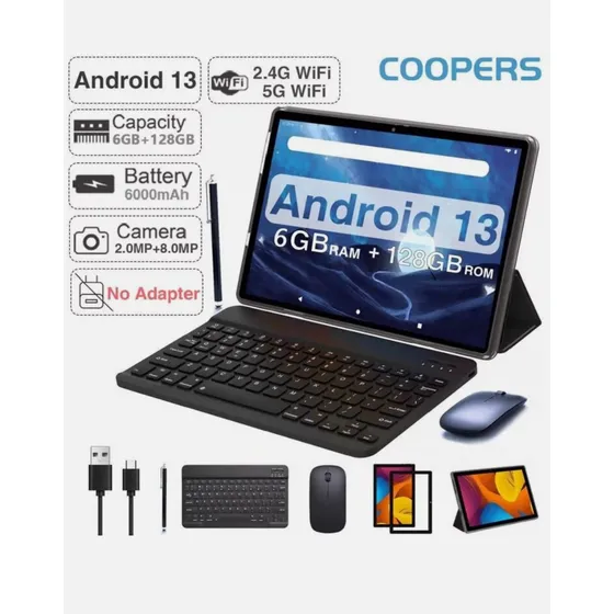 Tableta Coopers 2024. 2 En 1. 10 Inch. Android 13