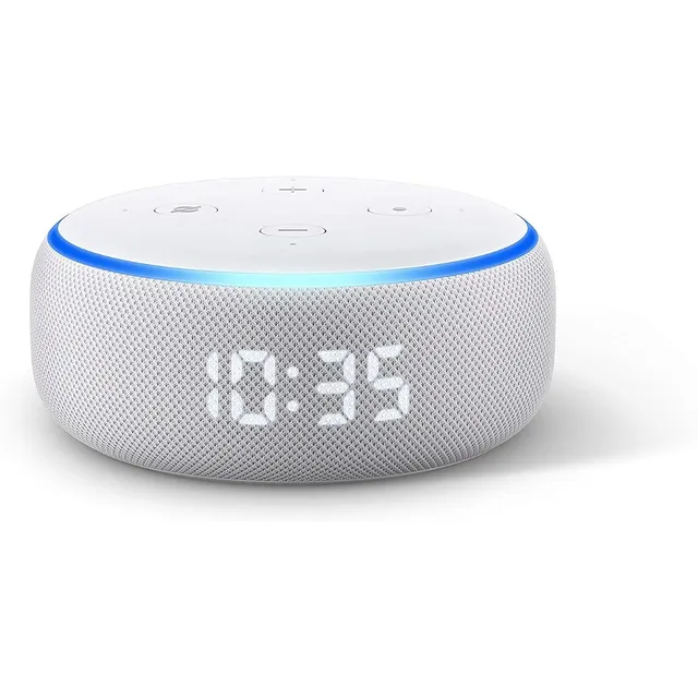 Echo Dot 3ra Gen Con Reloj Amazon Con Alexa Español