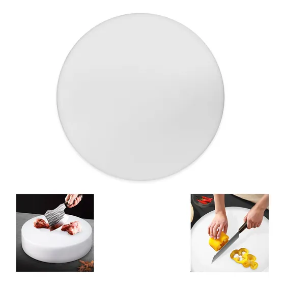Tabla Para Picar Cocina Redonda De Ø 40cm X 5cm De Espesor