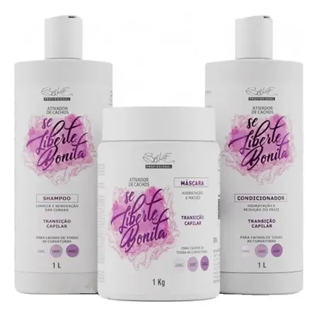 Kit Ativado De Cachos Se Liberte Bonita 1l Belkit 3 Itens