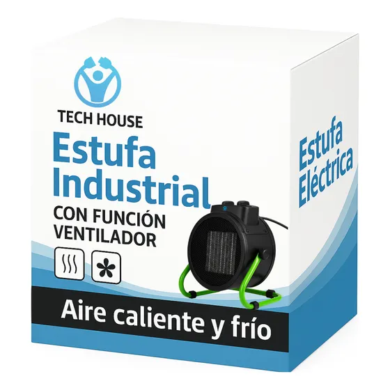 Estufa Cañon Calor Economico Programable Muy Segura Con Gtia Negros