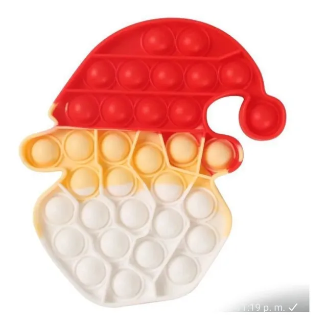 Pop It Figuras Navideñas Juguete Antiestres