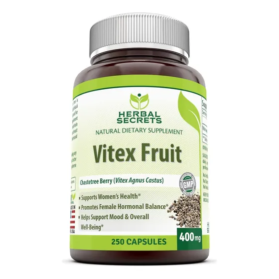 Vitex Agnus Castus 400mg 250 Capsulas Regulador Menstrual