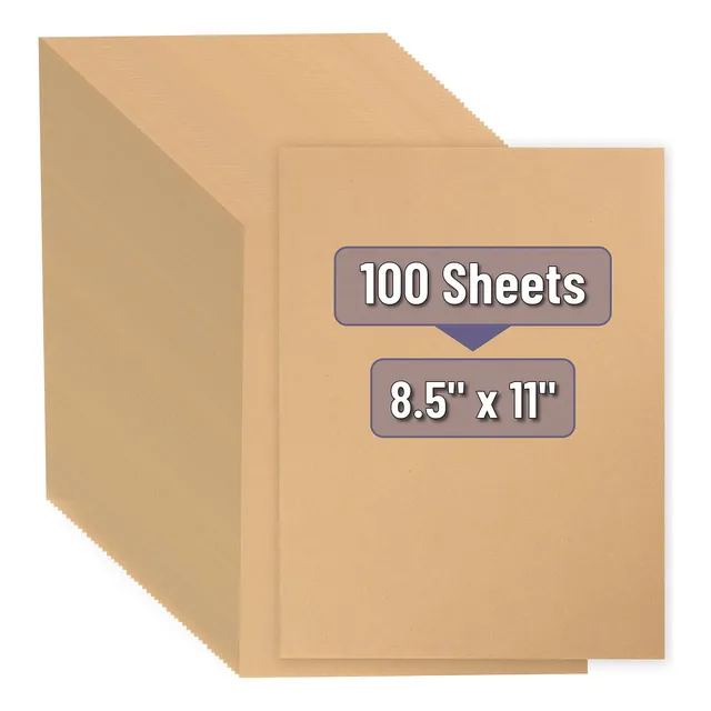 Papel Kraft Mr. Pen, 100 Hojas, 21,6 X 27,9 Cm, Color Marrón